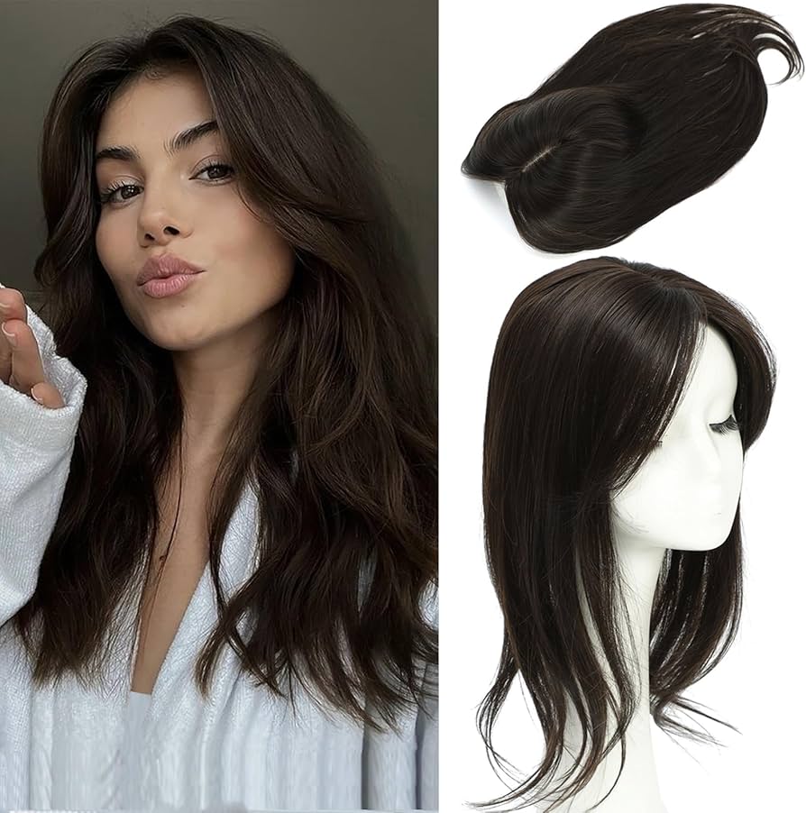 2025 New Comfortable and Breathable Straight Hair Topper For Thinning Hair