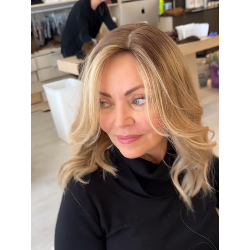 Premium Wavy Hair Topper for Thinning Hair