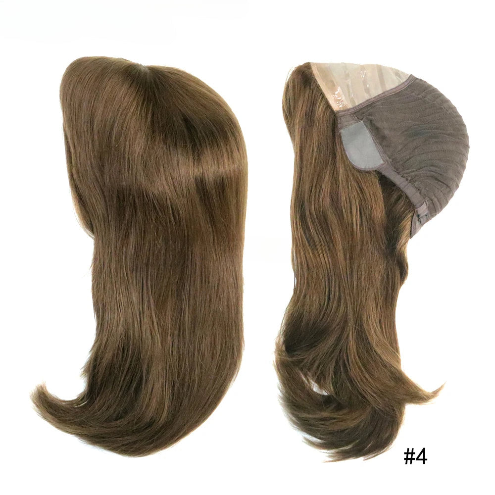 12.5 Inches Silk Top Wig Straight Women Remy Human Hair Wigs
