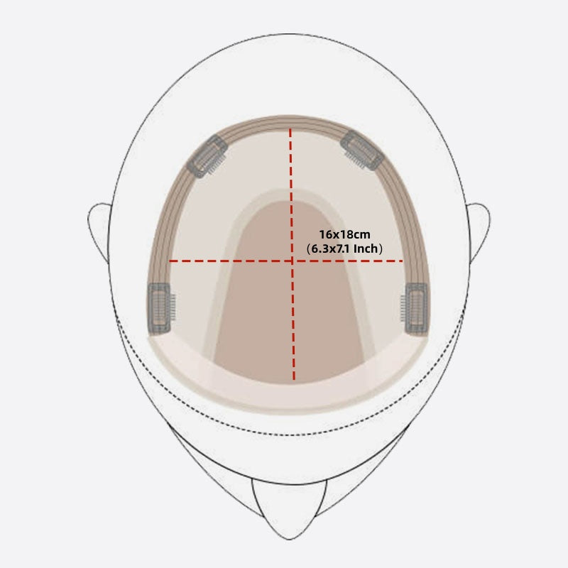 Natural Hair Topper – Seamless Crown Coverage for Thinning Hair & Instant Volume Booster