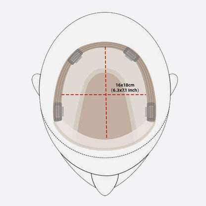 Natural Hair Topper – Seamless Crown Coverage for Thinning Hair & Instant Volume Booster