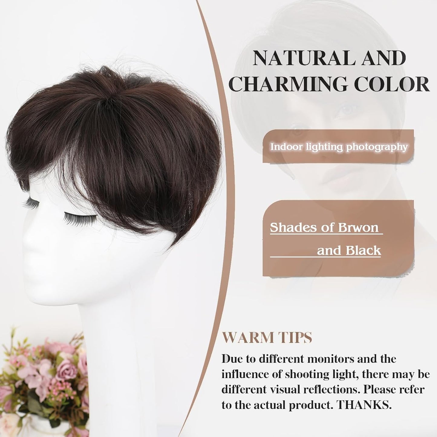 Summer Hot Sale Breathable Short Hair Topper for Thinning Hair