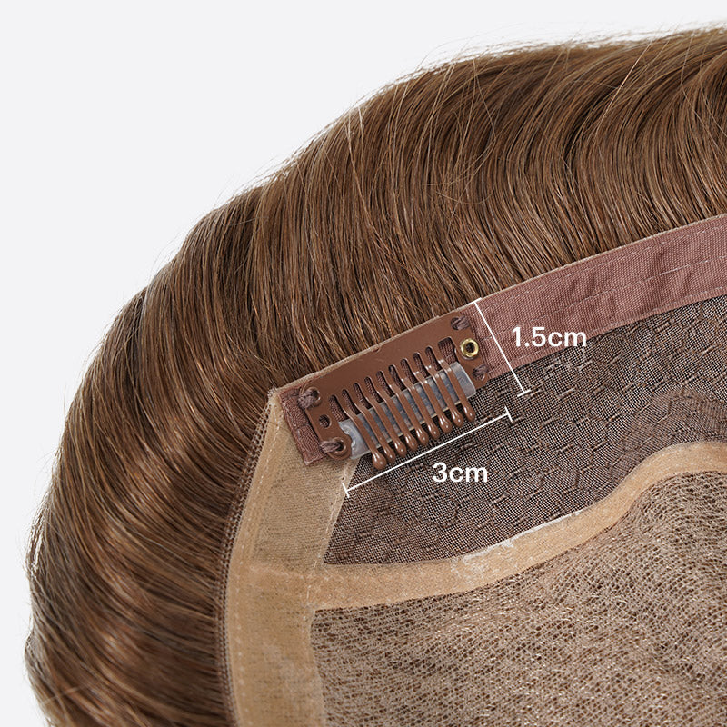 Natural Hair Topper – Seamless Crown Coverage for Thinning Hair & Instant Volume Booster