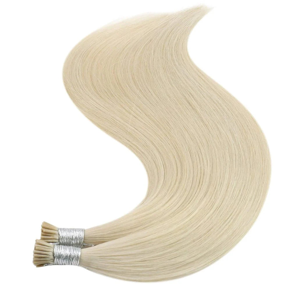I Tip-  Human Hair I Tip Hair Extensions Blonde (#613)