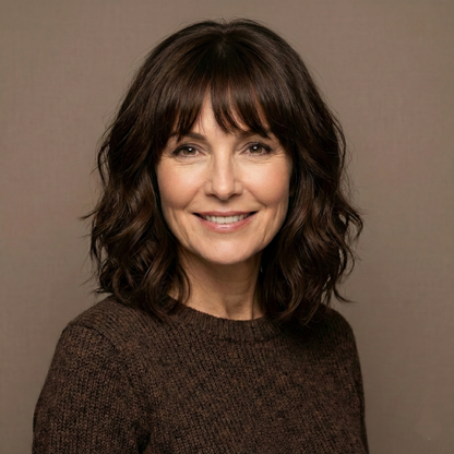 Undetectable Hair Topper with Bangs | Wavy Crown Volumizer