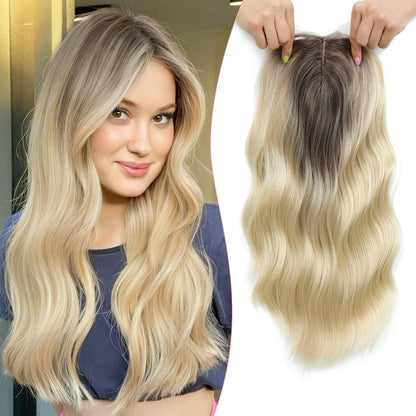 Silk Lace Base Premium Wavy Hair Topper for Thinning Hair