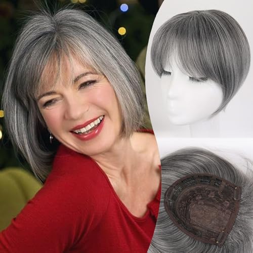 2025 New Straight Hair Topper With Bangs-Instant Volume in Seconds