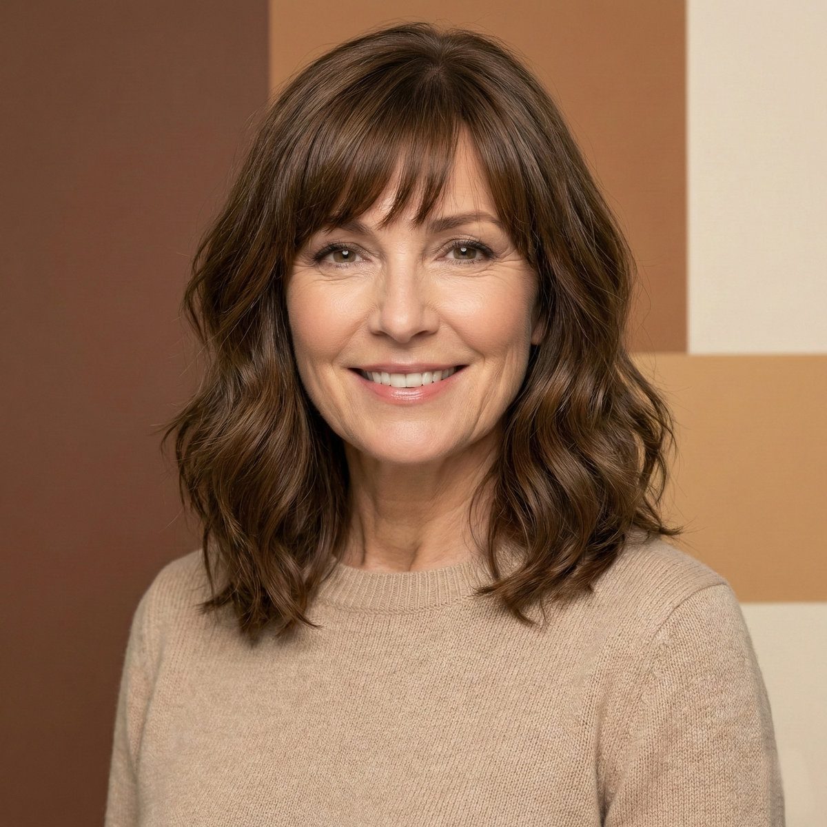 Undetectable Hair Topper with Bangs | Wavy Crown Volumizer