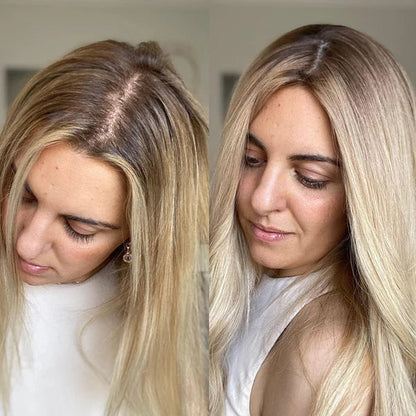 2025 New Comfortable and Breathable Straight Hair Topper For Thinning Hair