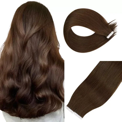 Straight Classic Tape-In Hair Extensions Color #10