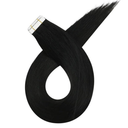 Straight Classic Tape-In Hair Extensions Color #1