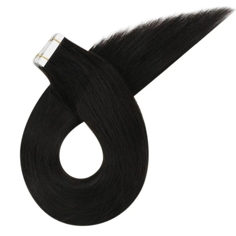 Straight Classic Tape-In Hair Extensions Color Red#4