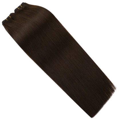100% Human Hair Sew In Extensions Machine Weft Color #1