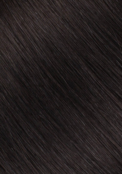 100% Human Hair Sew In Extensions Machine Weft Color #1