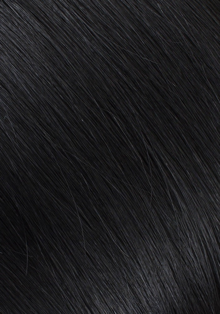100% Human Hair Sew In Extensions Machine Weft Color #1