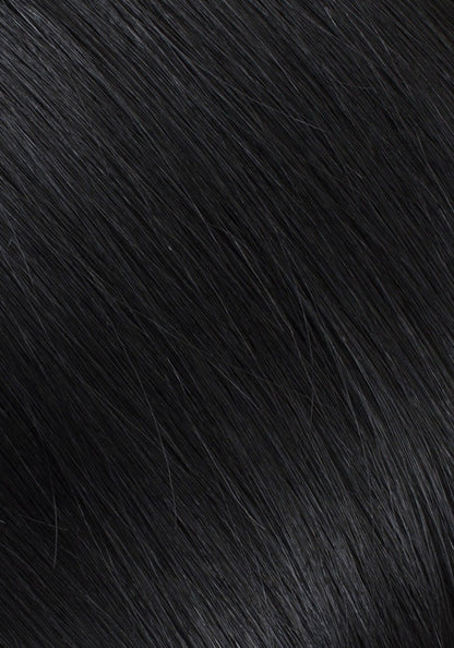 100% Human Hair Sew In Extensions Machine Weft Color #1