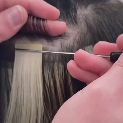 Straight Classic Tape-In Hair Extensions Color #10