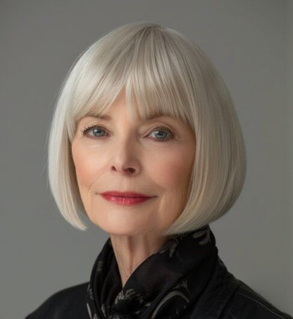 Breathable&comfortable Straight Hair Topper With Bangs For Thinning Hair